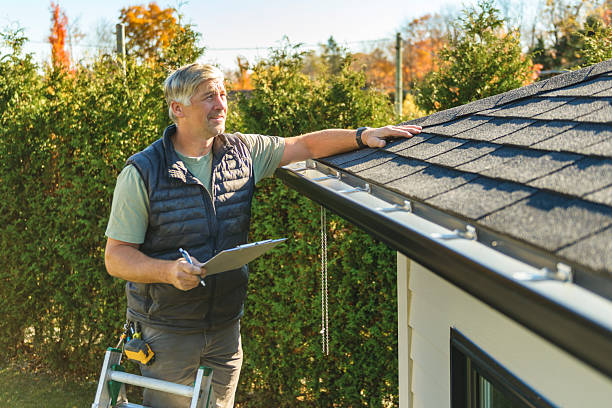 Professional Roofing technician working in Topping, VA